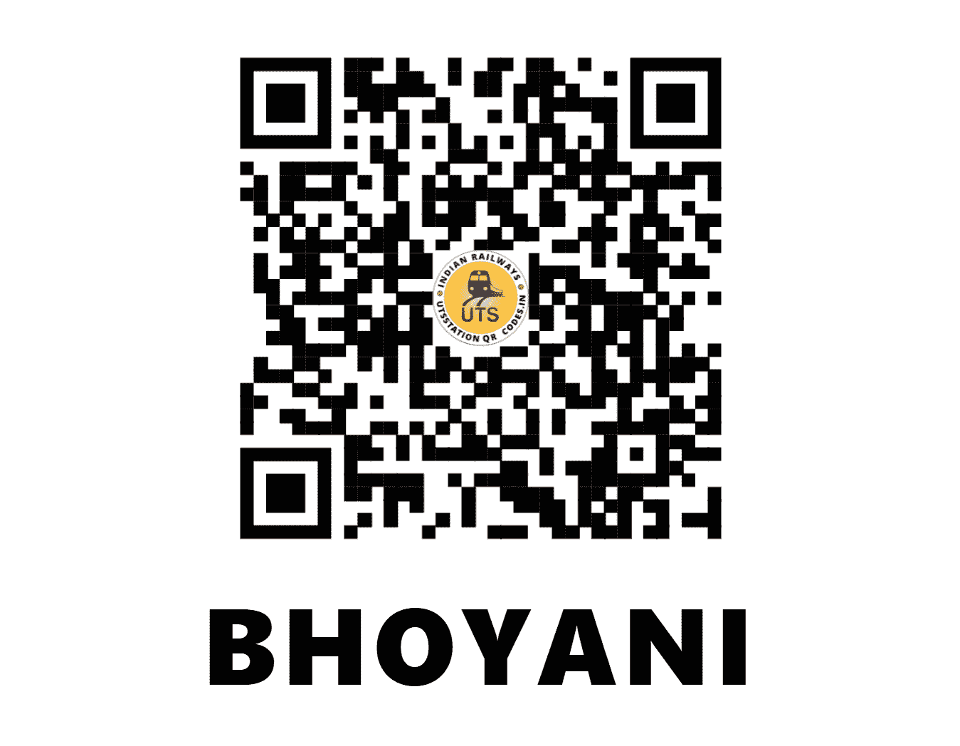 UTS QR Code for BHOYANI - BHAN (WR - )