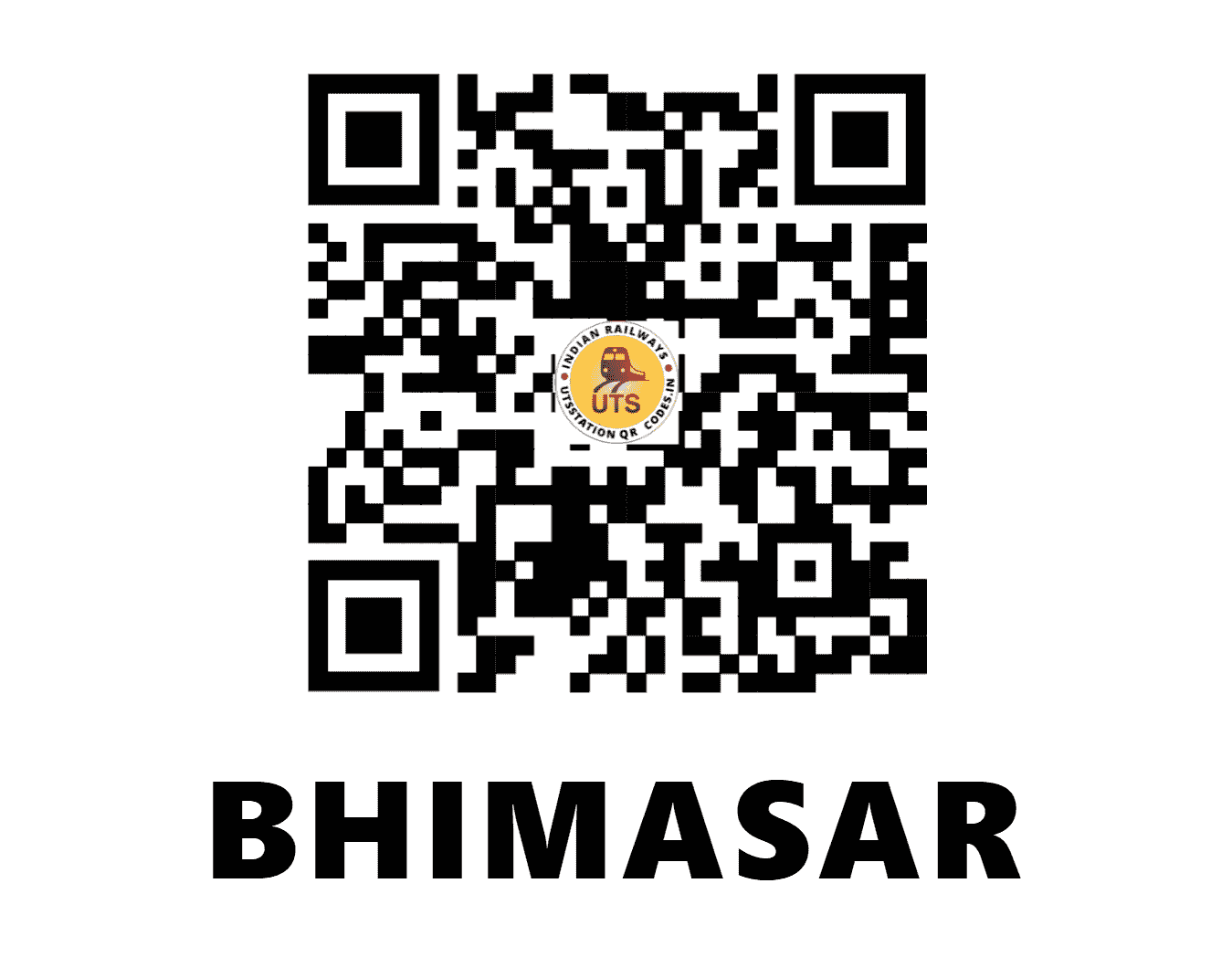 UTS QR Code for BHIMASAR - BMSR (WR - )