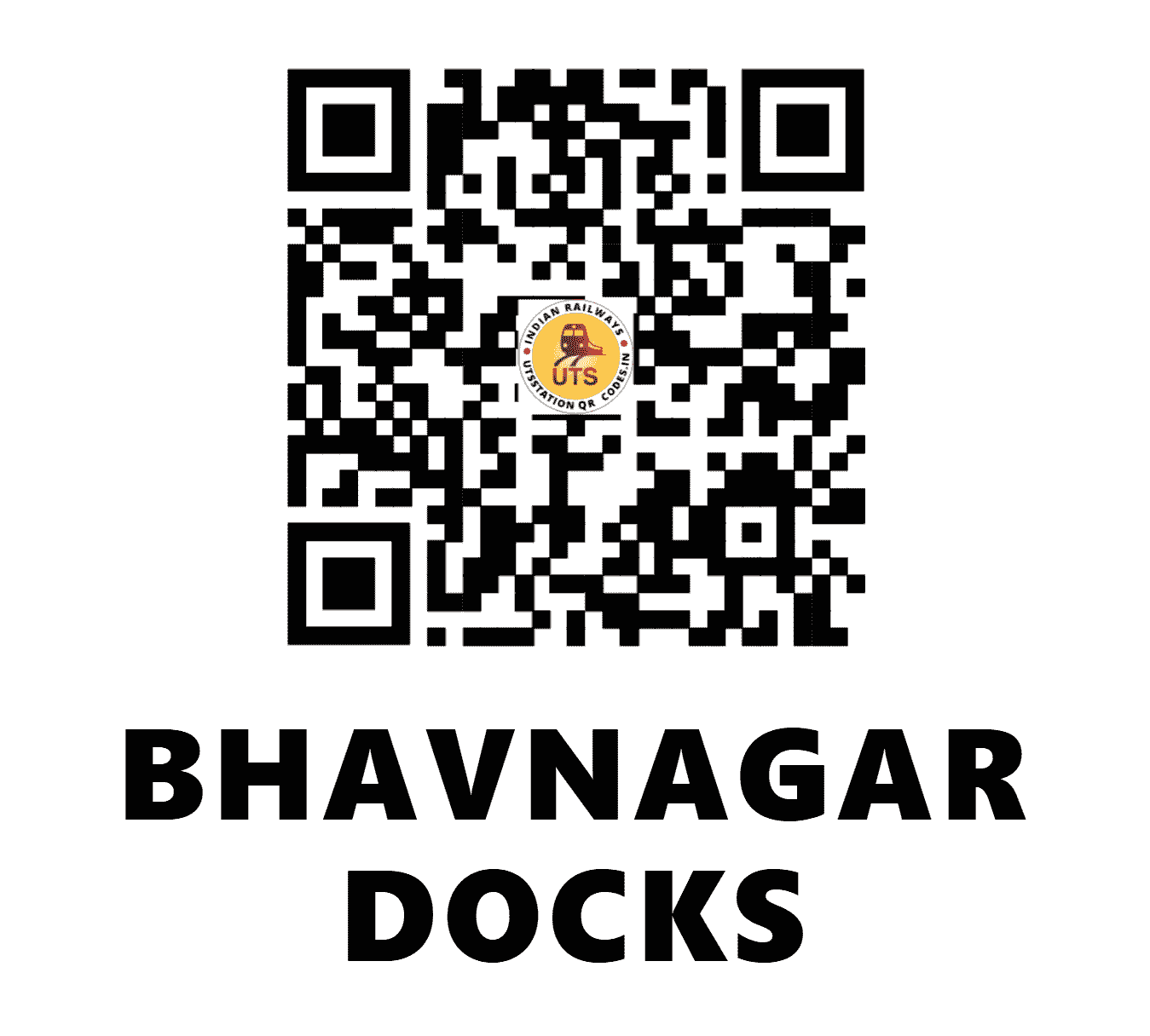 UTS QR Code for BHAVNAGAR DOCKS - BVRB (WR - )