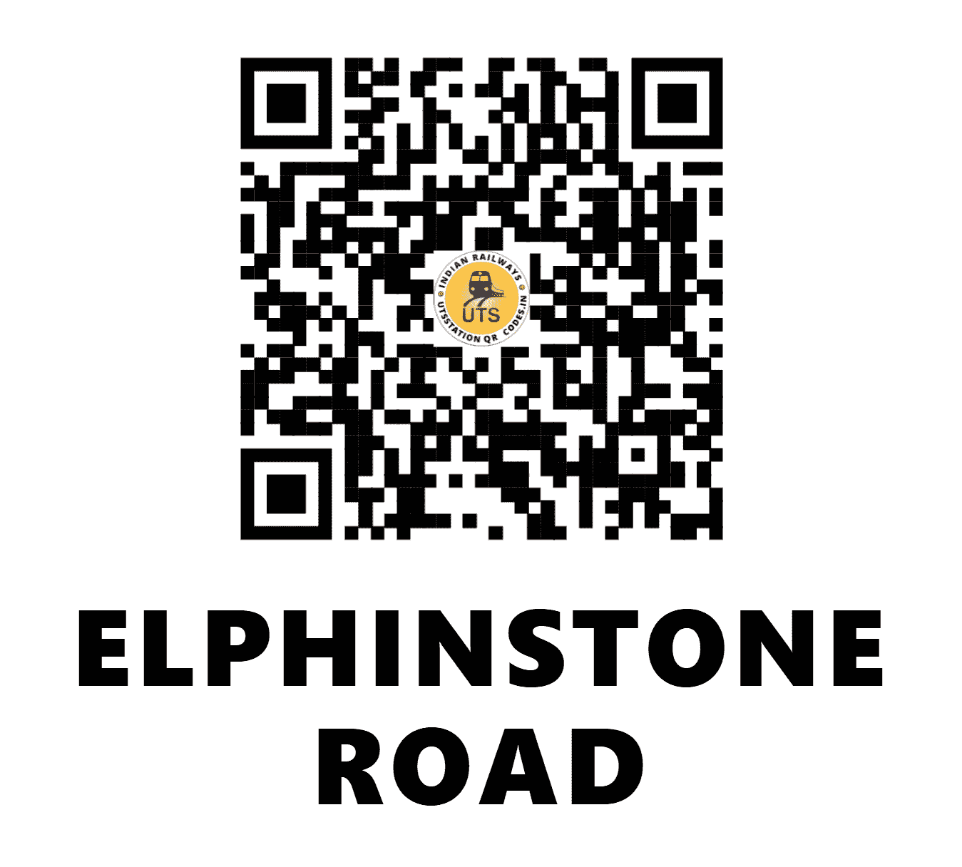 UTS QR Code for ELPHINSTONE ROAD - EPR (WR - )