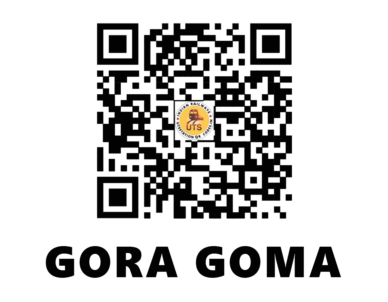 UTS QR Code for GORA GOMA - GGM (WR - )