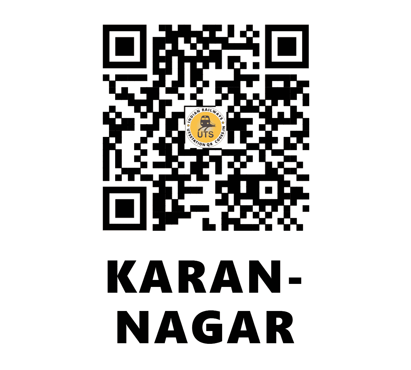 UTS QR Code for KARAN-NAGAR - KANG (WR - )