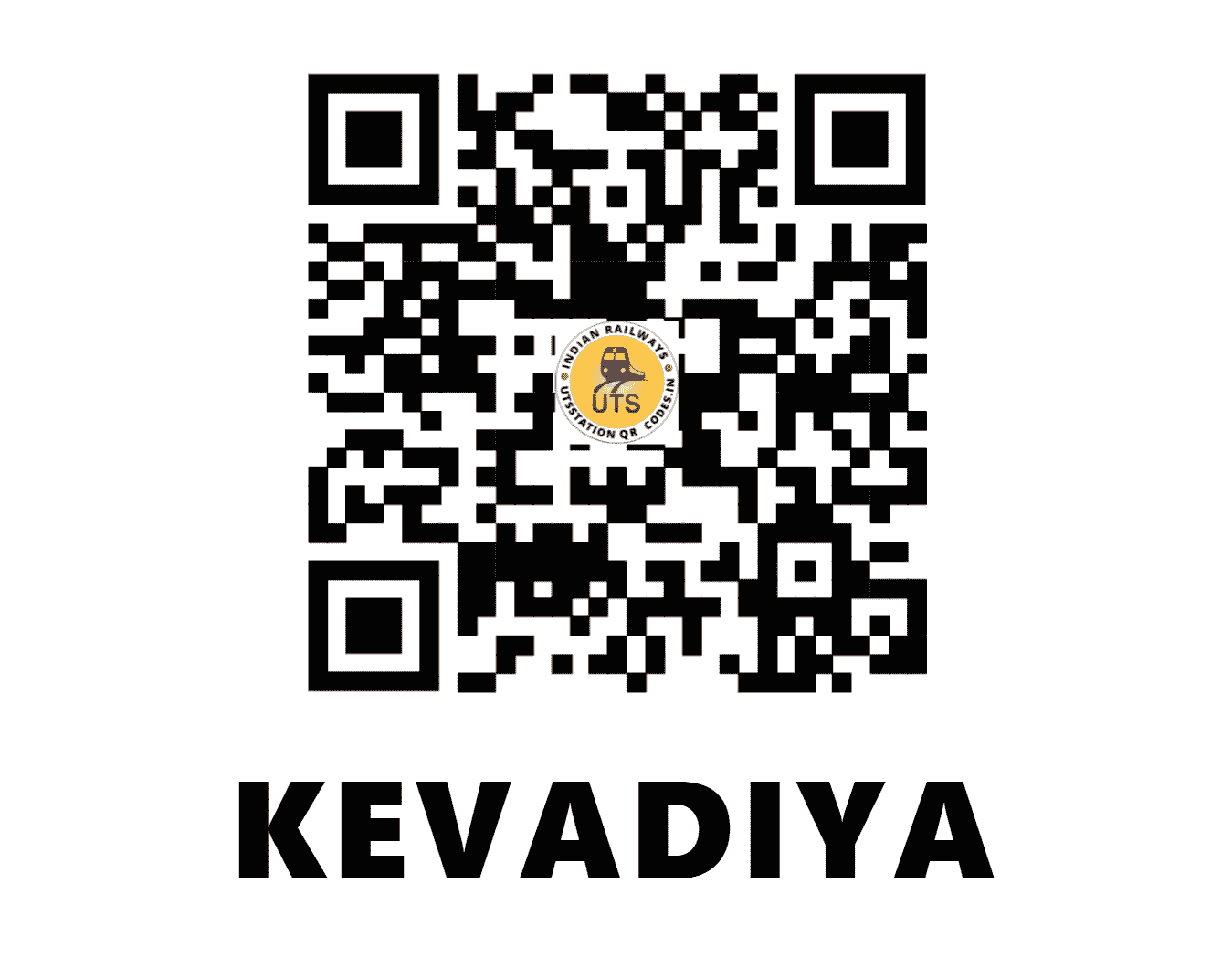 UTS QR Code for KEVADIYA - KDCY (WR - )