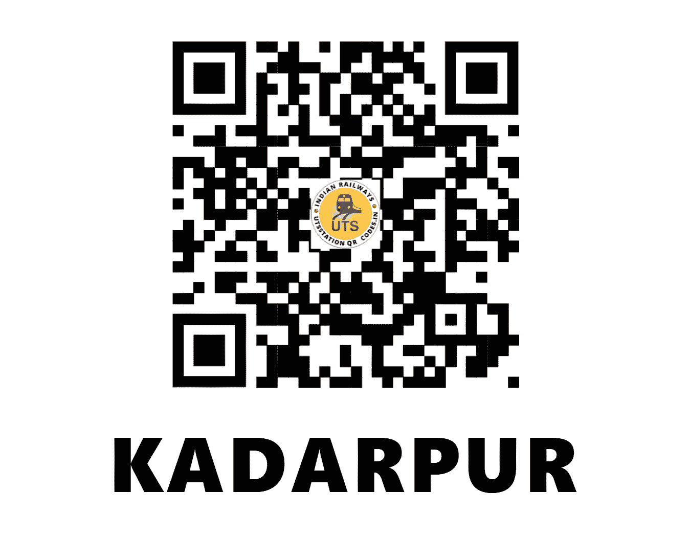 UTS QR Code for KADARPUR - KDYA (WR - )