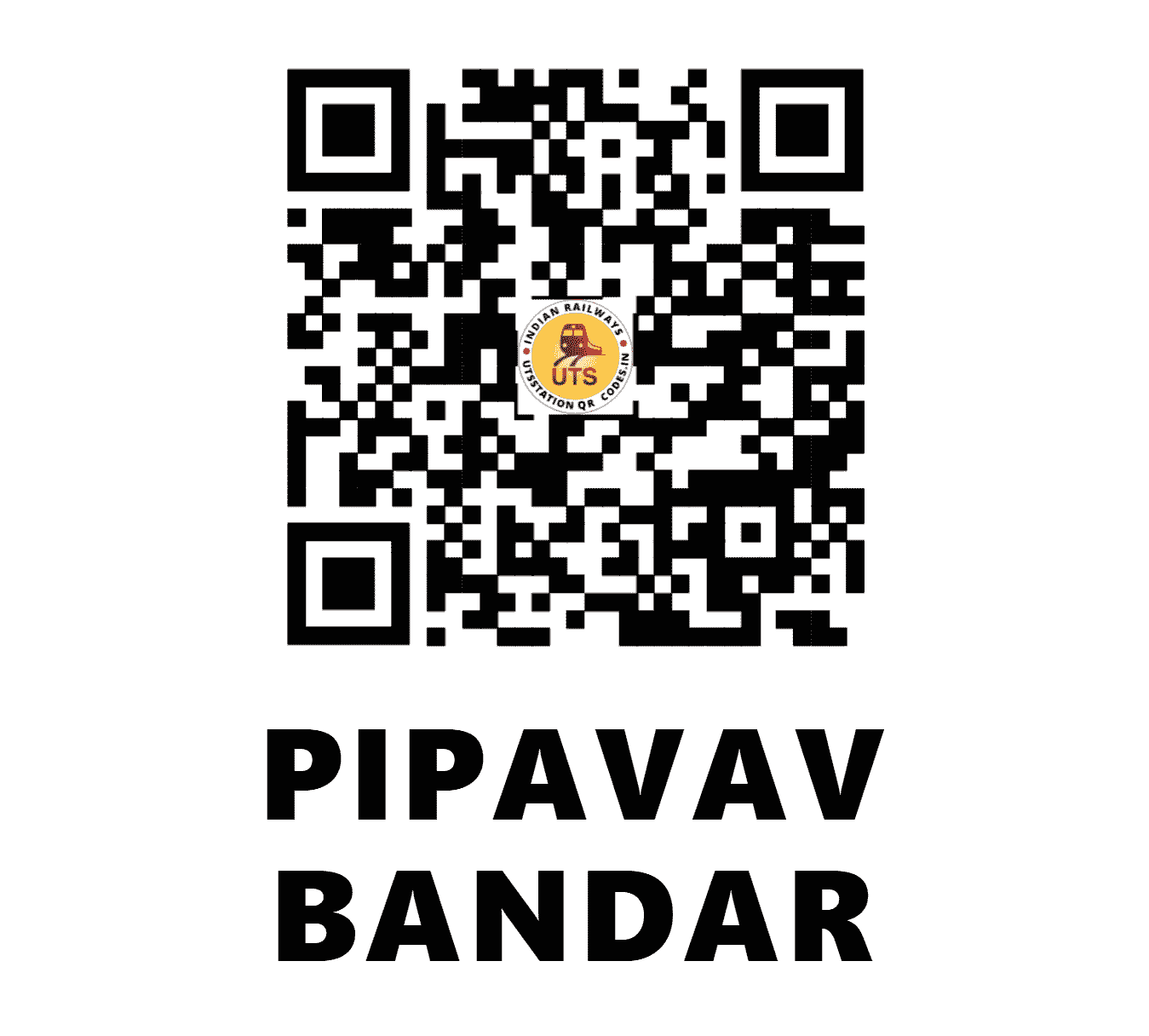 UTS QR Code for PIPAVAV BANDAR - PPBR (WR - )