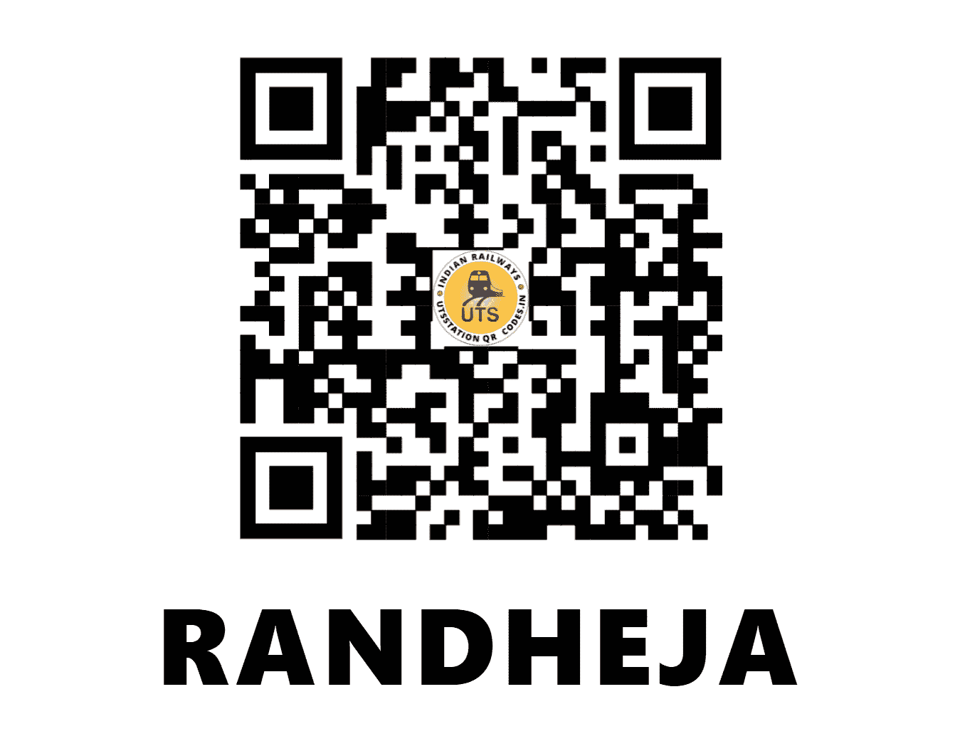UTS QR Code for RANDHEJA - RDJ (WR - )