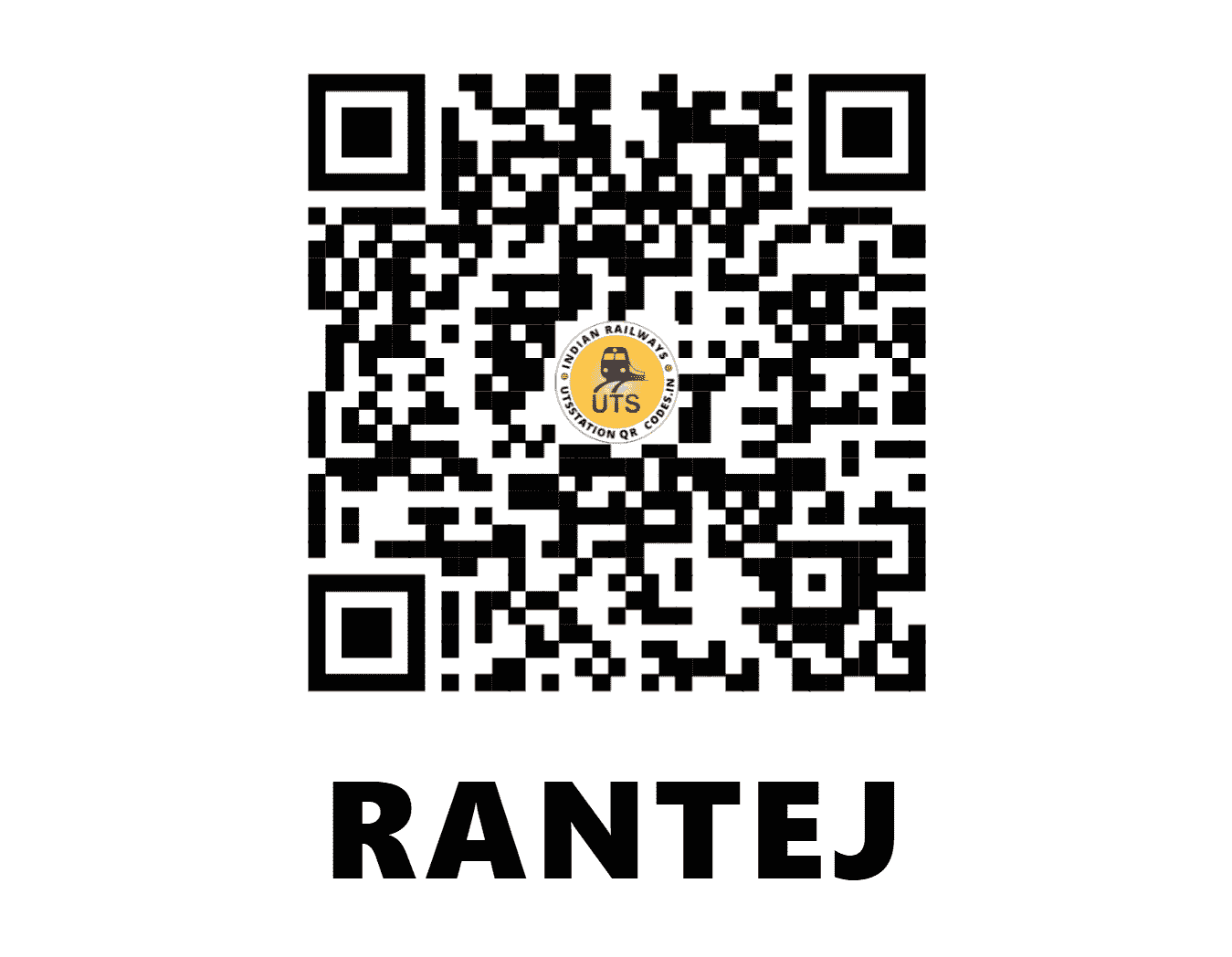 UTS QR Code for RANTEJ - RTJ (WR - )