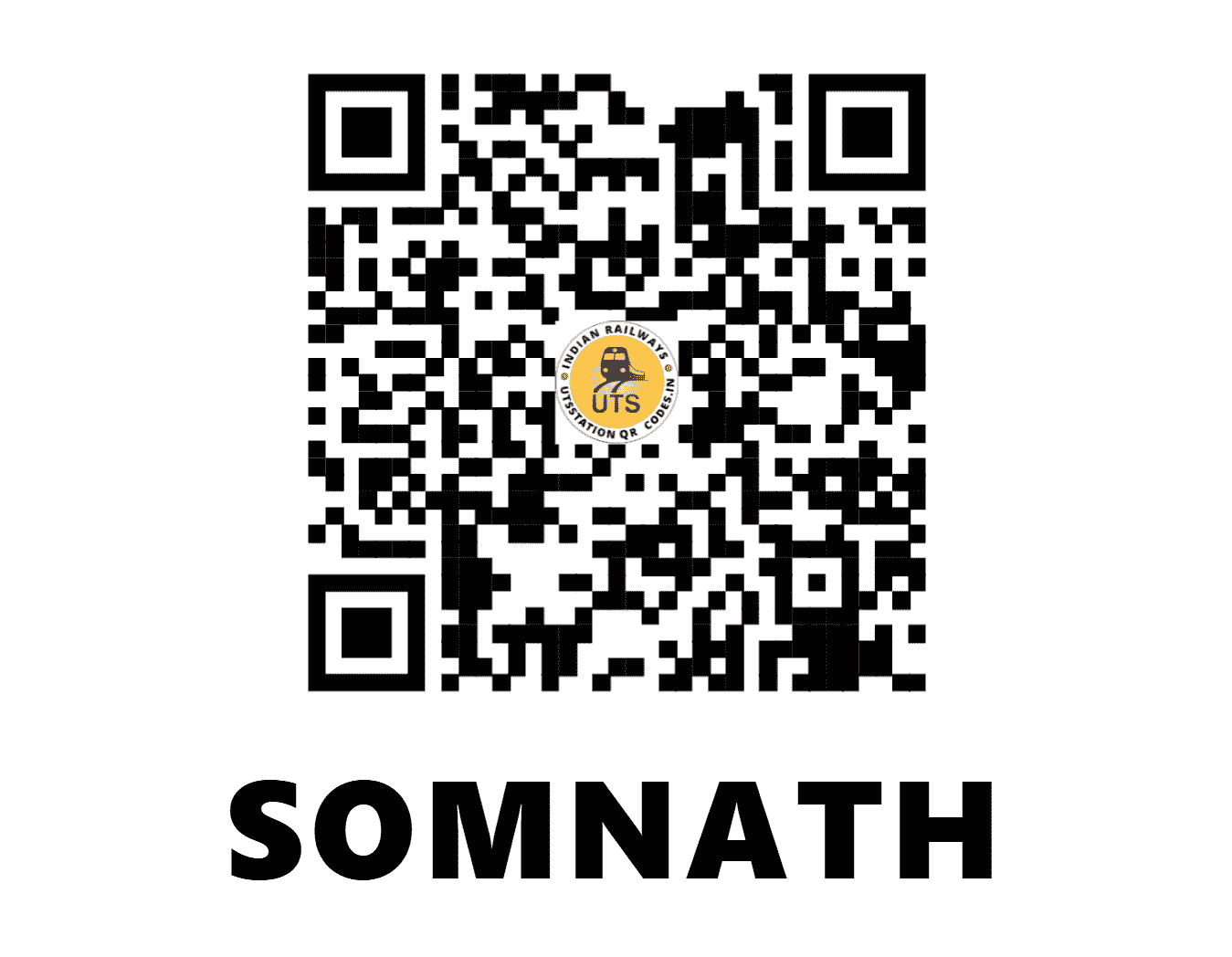 UTS QR Code for SOMNATH - SMNH (WR - )