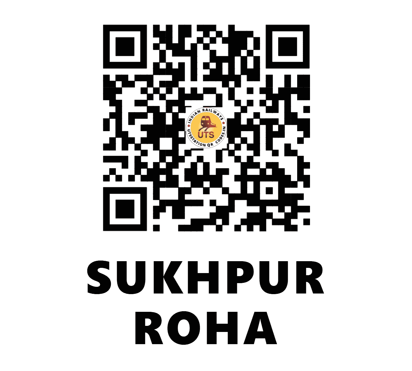 UTS QR Code for SUKHPUR ROHA - SRHA (WR - )