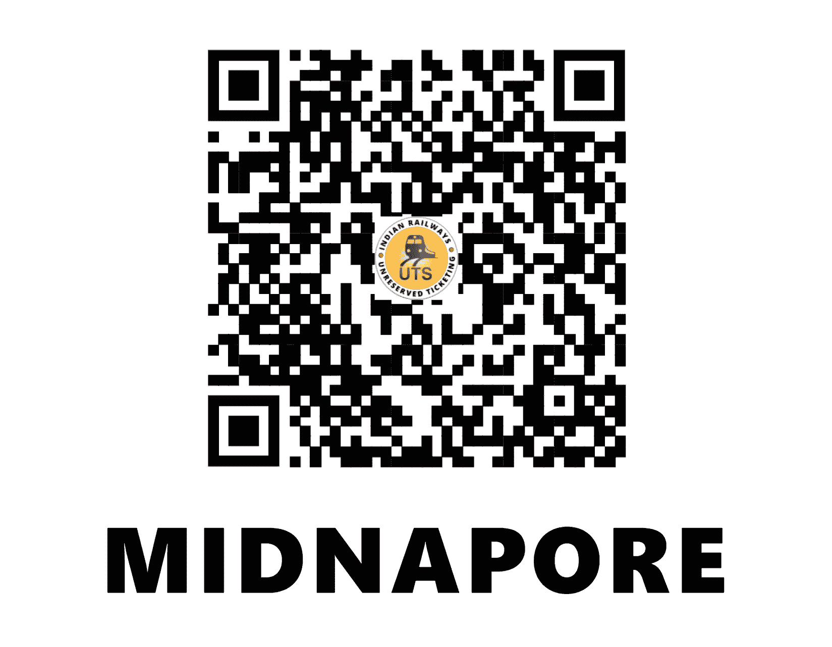 UTS QR Code for Midnapore - MDN