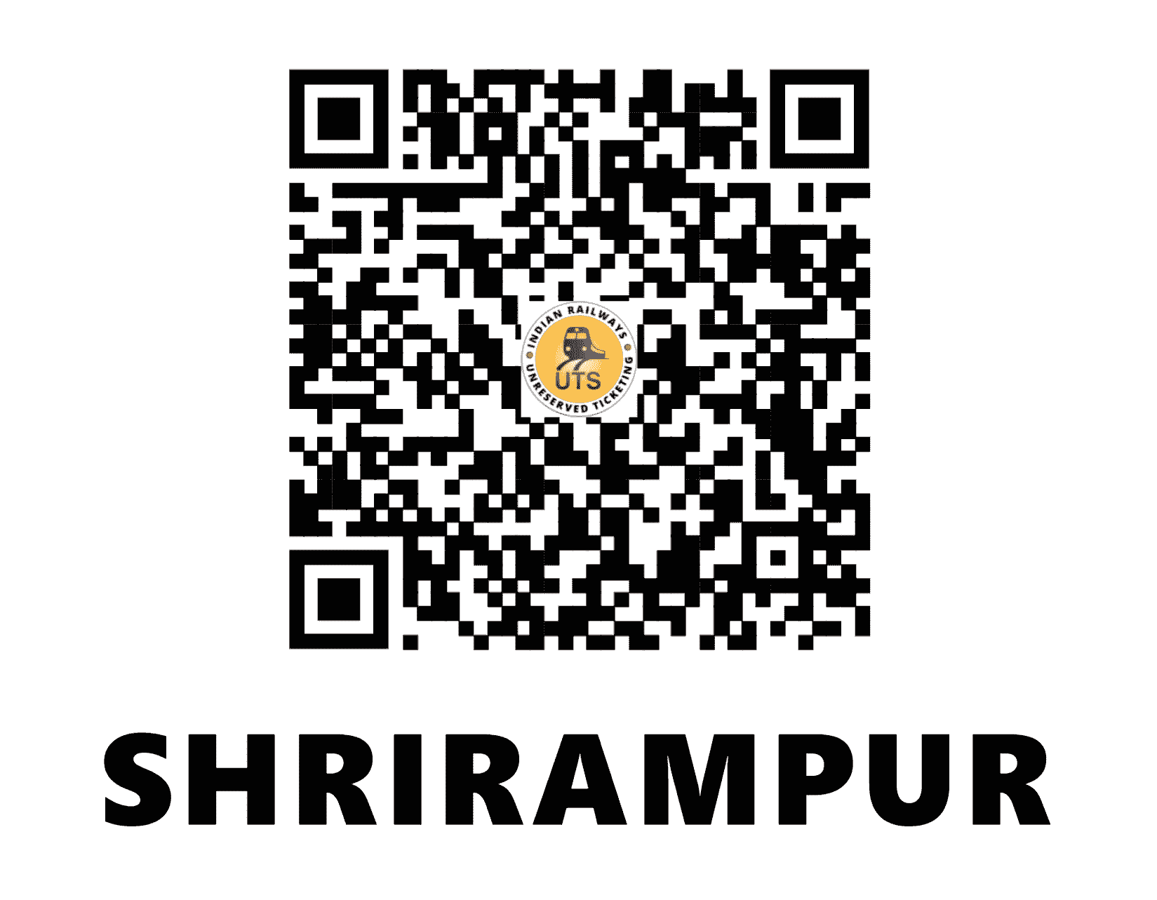 UTS QR Code for Shrirampur - SRP